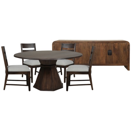 6-Piece Dining Set with Console