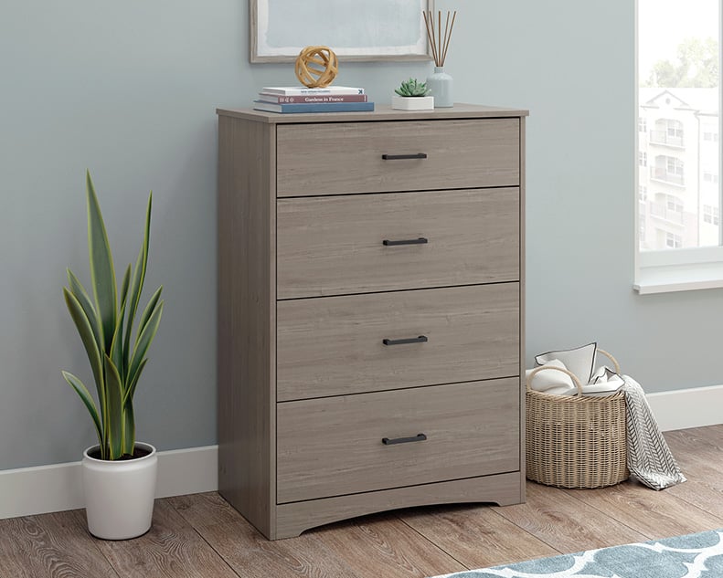 Transitional 4-Drawer Chest of Drawers