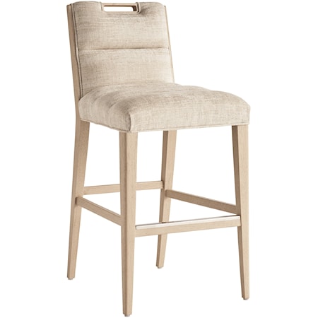 Greer Channeled Upholstered Bar Stool