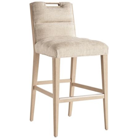 Greer Channeled Upholstered Bar Stool