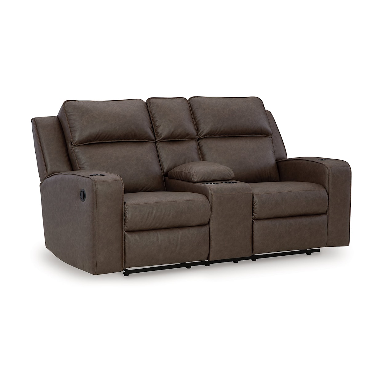 Benchcraft Lavenhorne Double Reclining Loveseat w/ Console