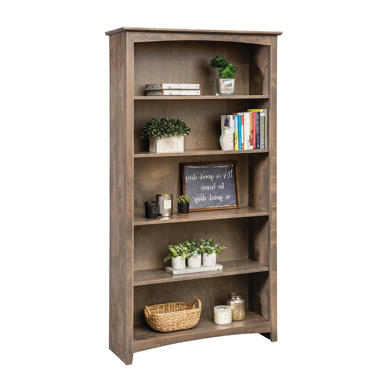 Archbold Furniture Alder Bookcases Open Bookcase