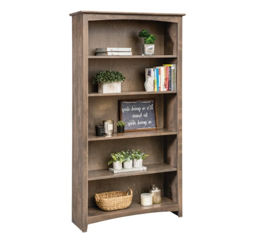 Open Bookcase with 5 Shelves