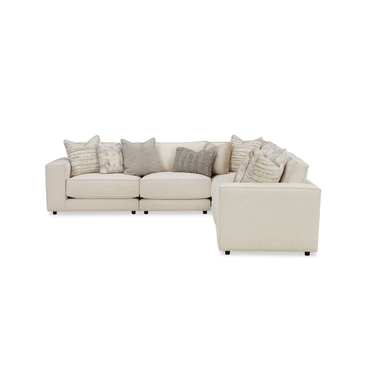 Hickory Craft 734801BD Modular Sofa with 4 Seats and 1 Ottoman