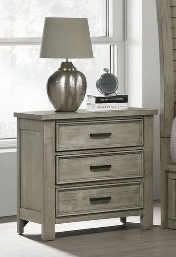 Elements International Sullivan 3-Drawer Nightstand