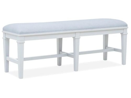 Contemporary Bench with Upholstered Seating