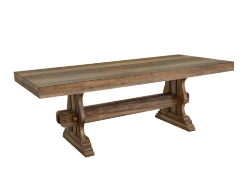 Farmhouse Rectangular Counter Height Table with Trestle