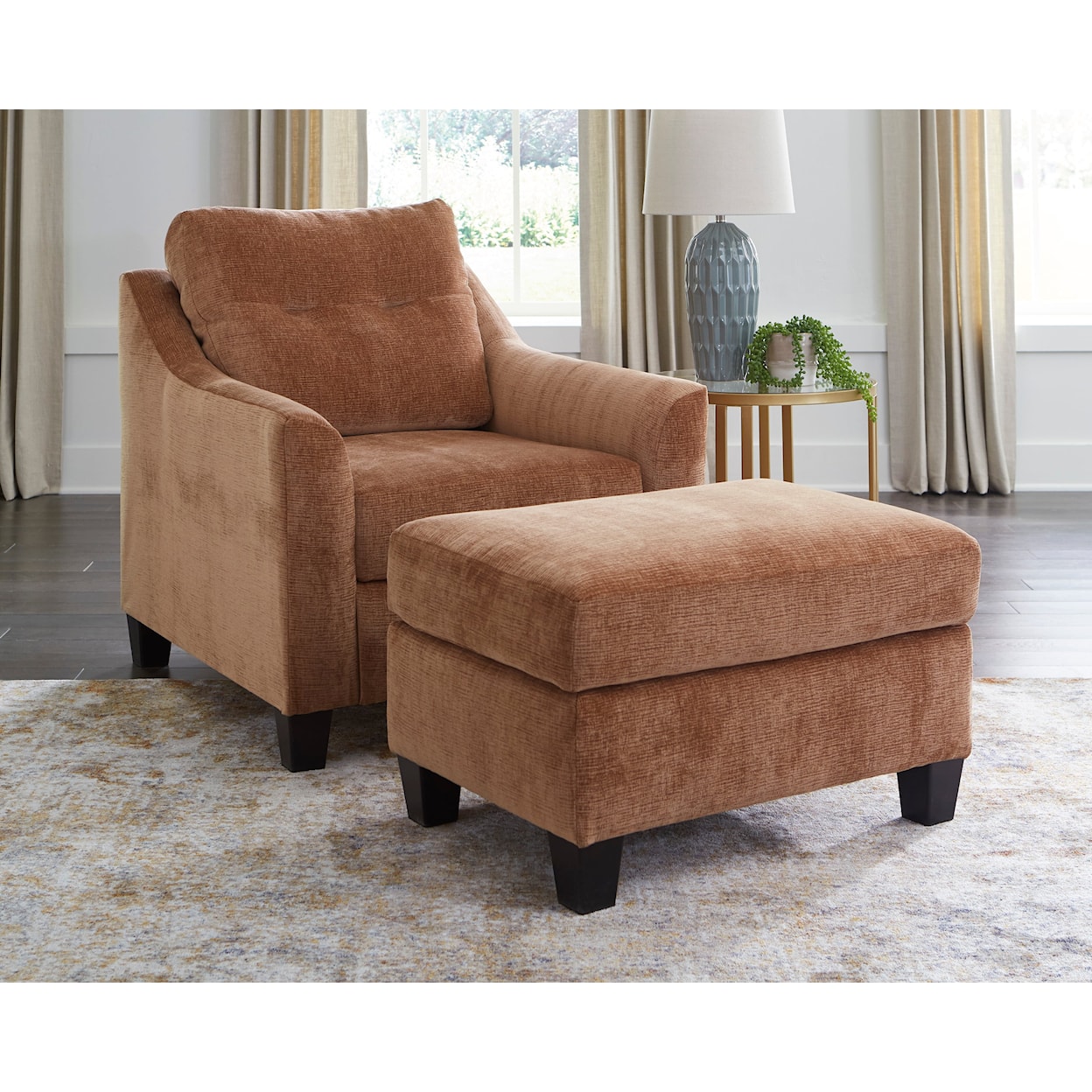 Benchcraft by Ashley Amity Bay Chair And Ottoman
