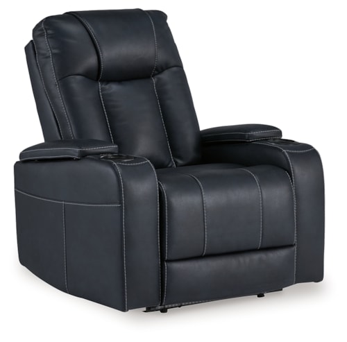 Faux Leather Power Recliner