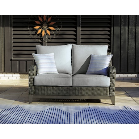 Outdoor Loveseat with Cushion