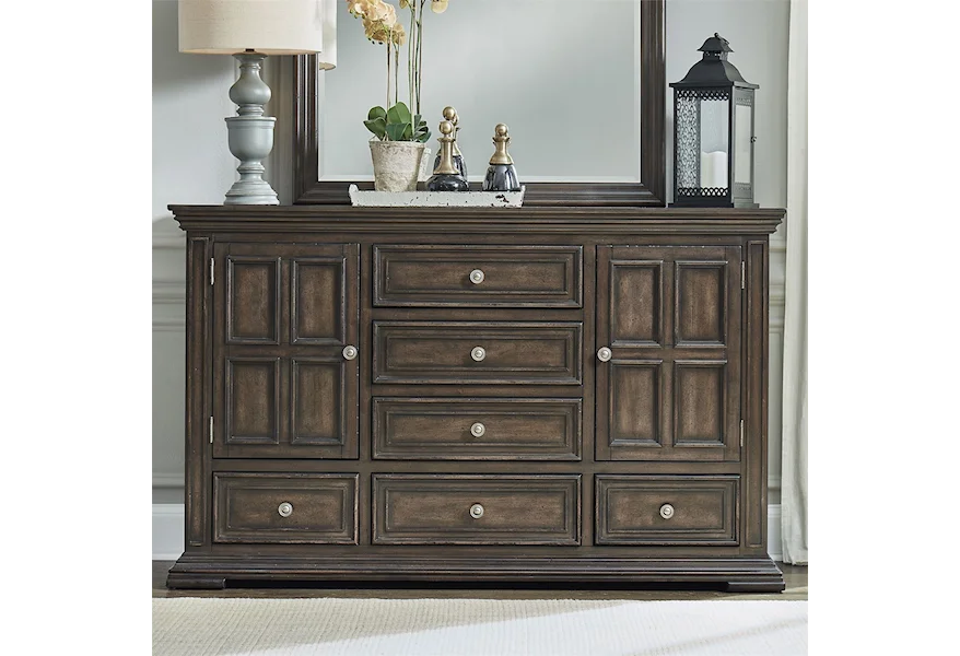 Big Valley 2-Door 6-Drawer Dresser by Liberty Furniture at VanDrie Home Furnishings