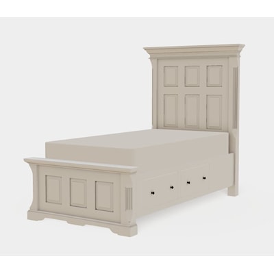 Mavin Longmeadow Twin XL Panel Bed Right Drawerside