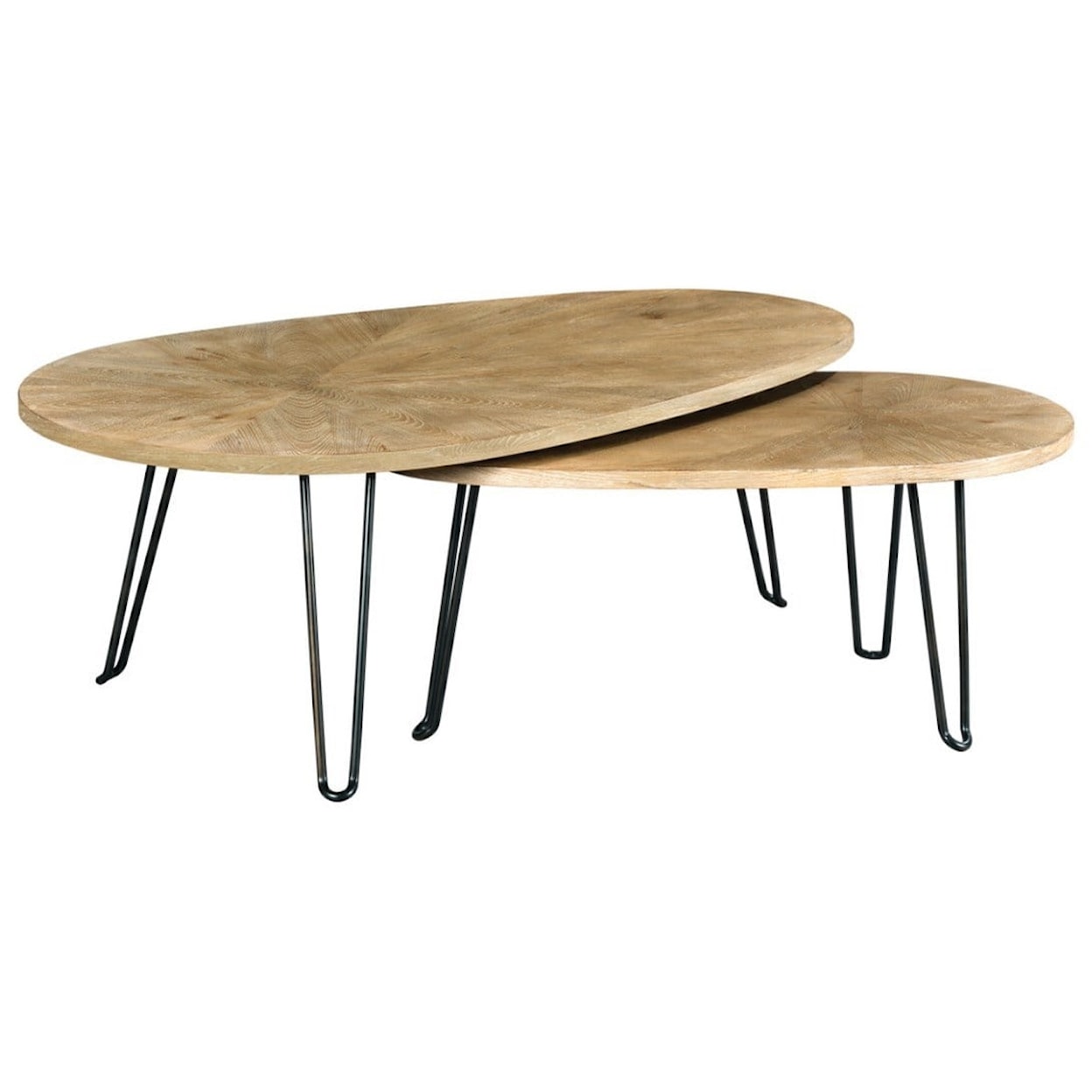 Hammary Oblique Nesting Cocktail Table Set