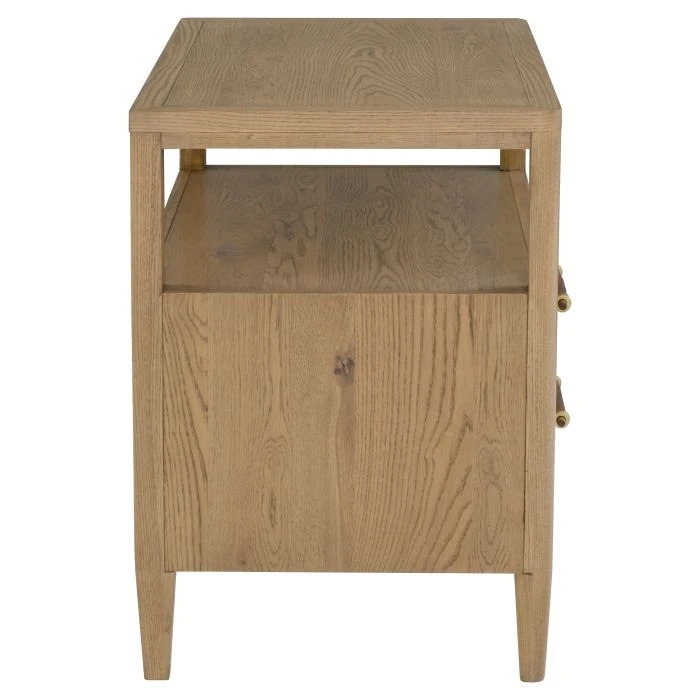 2-Drawer Nightstand w/Pull-Out Shelf