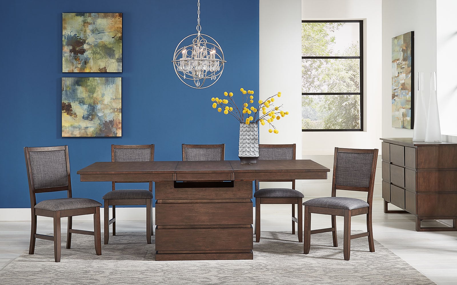 AAmerica Chesney Adjustable Dining Table