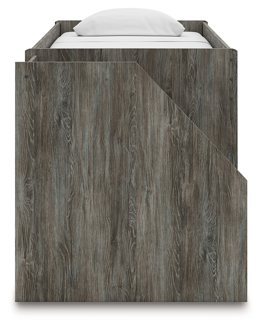 Signature Design by Ashley Frandern Twin Loft Bed w/ Bookcase And Drawer Storage