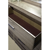 Contemporary King Panel Storage Bed with Dual USB Ports