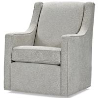 Casual Swivel Chair with Slope Arms