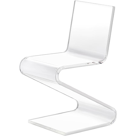 Contemporary Acrylic Z Dining Chair