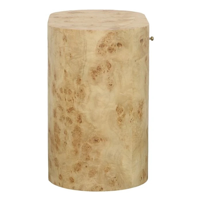 Oval End Table w/Drawer &amp; Lower Shelf