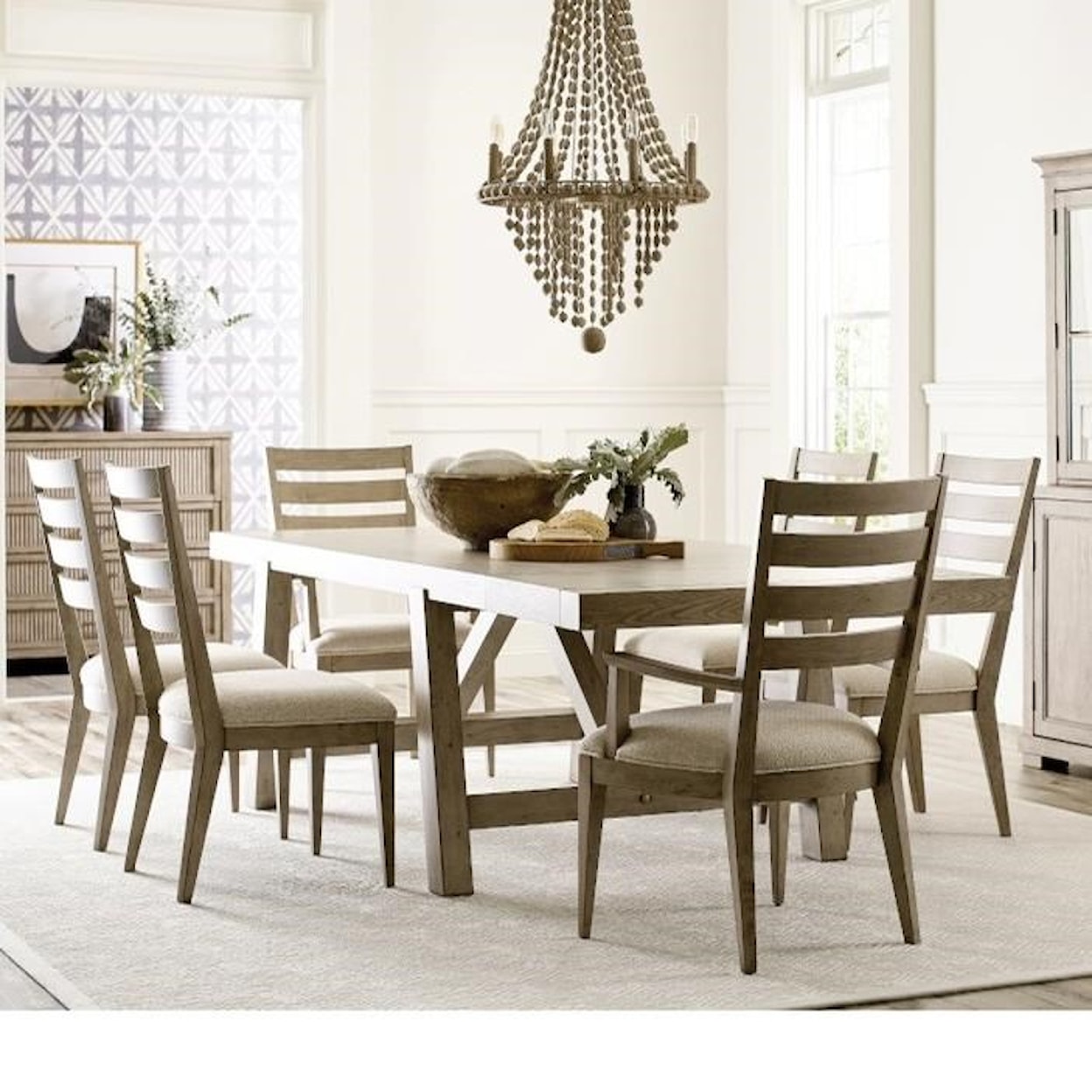 American Drew West Fork 7-Piece Table and Chair Set