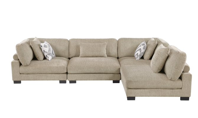 4-Piece Modular Sectional Sofa