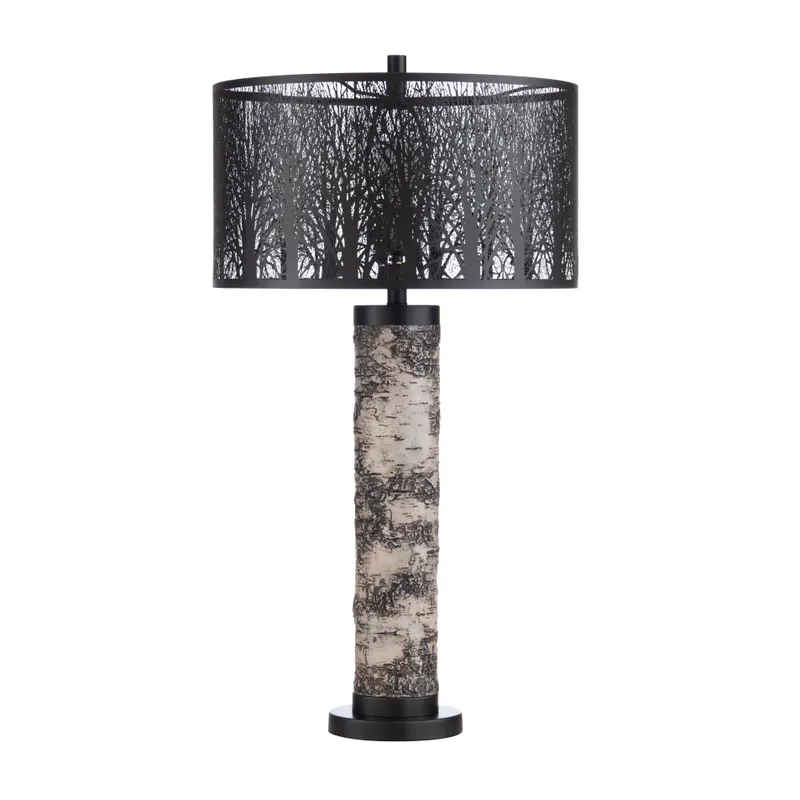 Rustic 29.5"H Brown Resin Table Lamp