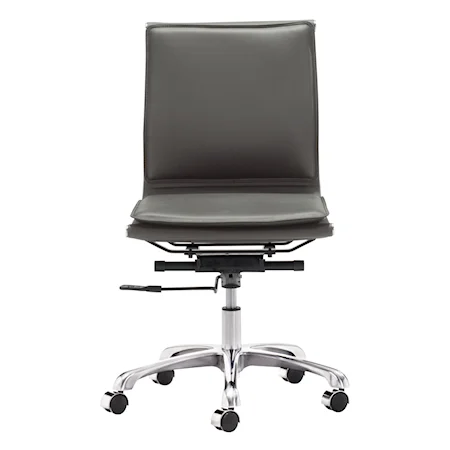 Lider Plus Armless Office Chair Gray