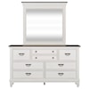Liberty Furniture Allyson Park 8-Drawer Dresser & Mirror