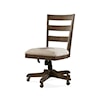 Riverside Furniture Perspectives Wood Back Upholstered Desk Chair