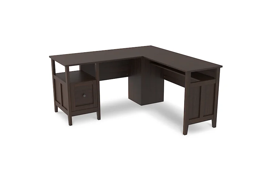 Camiburg 2-Piece Home Office Desk by Signature Design by Ashley at VanDrie Home Furnishings