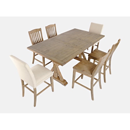 7-Piece Counter Table and Chair Set