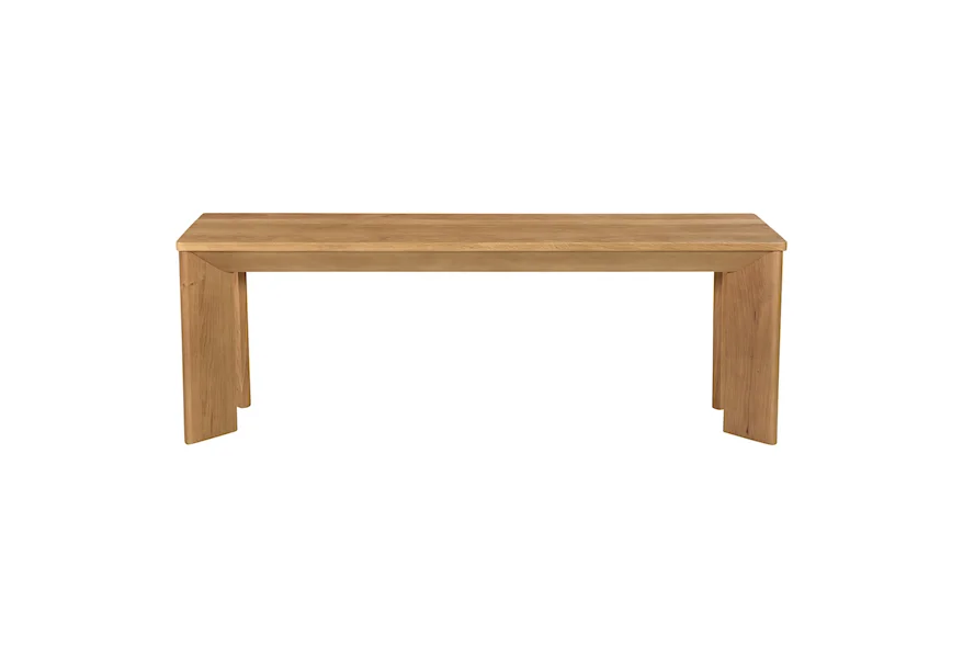 Angle Small Solid Oak Dining Bench  by Moe's Home Collection at Fashion Furniture