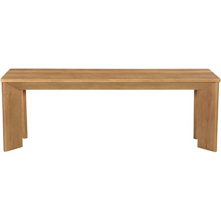 Small Solid Oak Dining Bench 