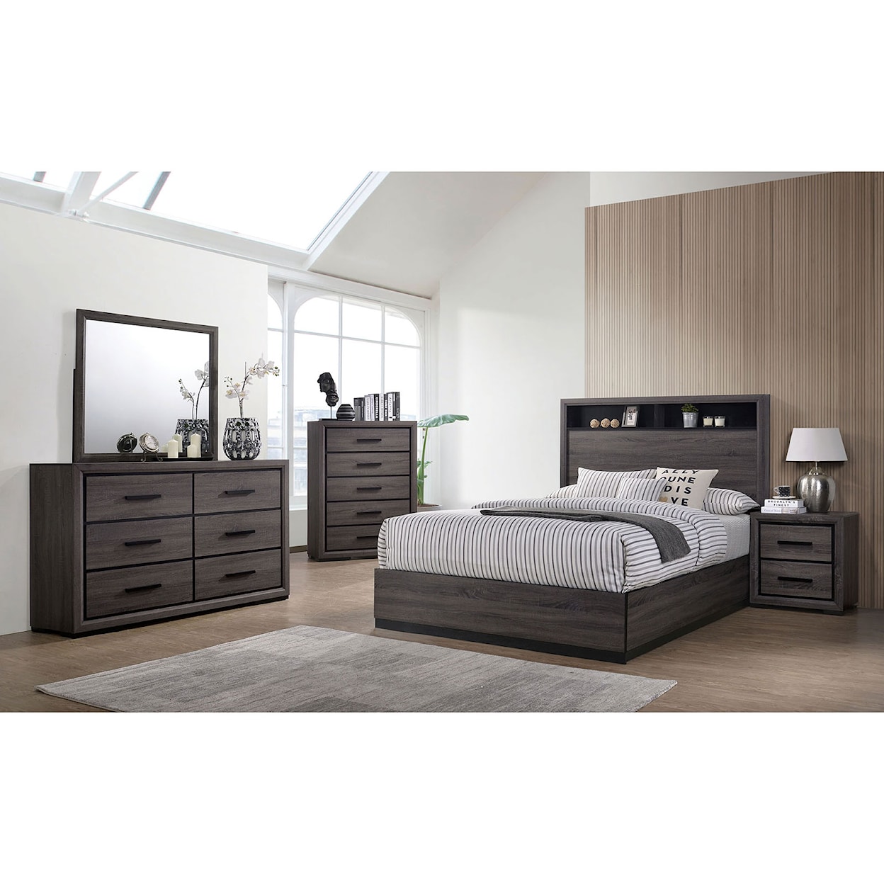 Furniture of America Conwy 4-Piece Queen Bedroom Set