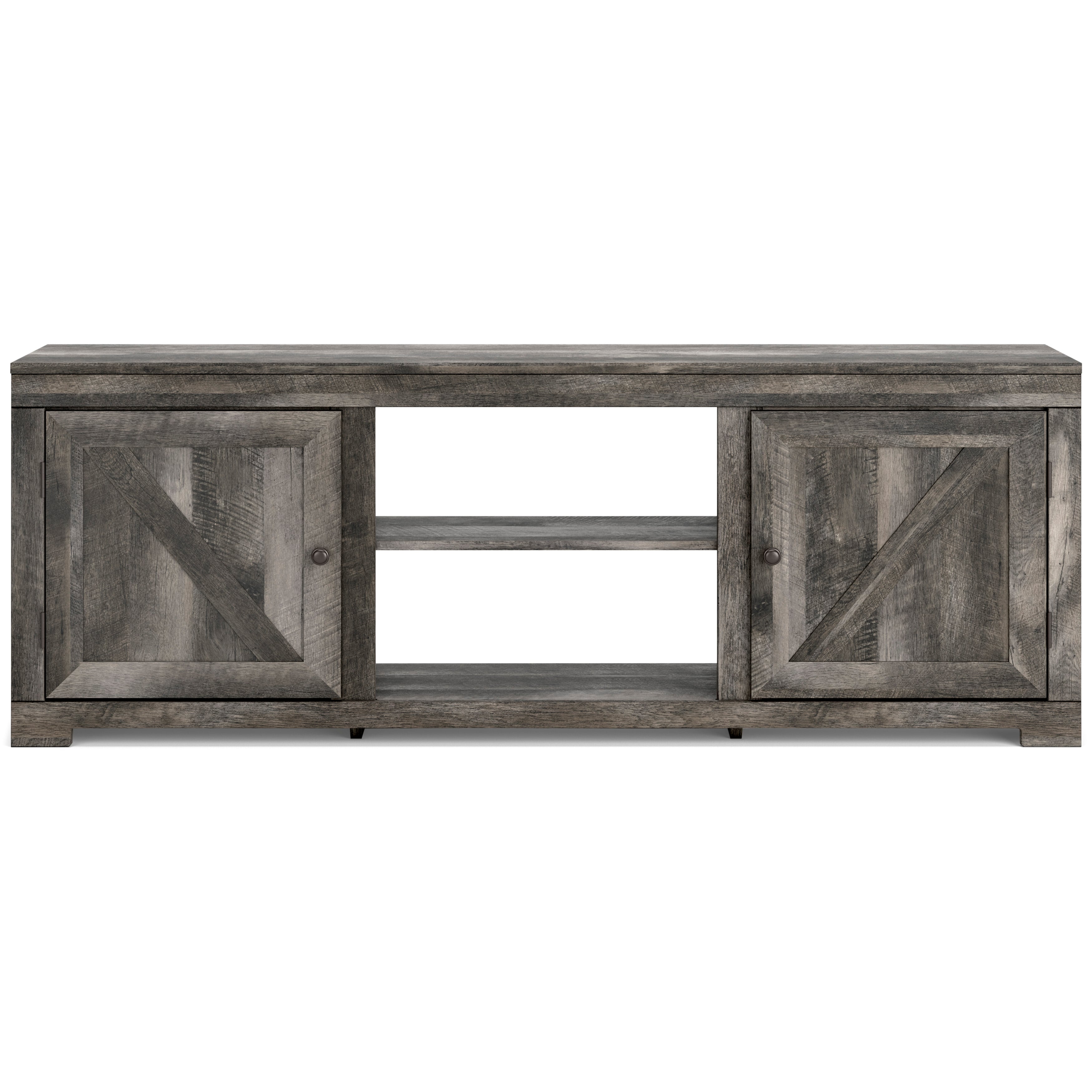 Ashley wynnlow large tv 2024 stand in gray