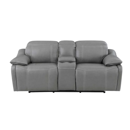 Power Reclining Console Loveseat