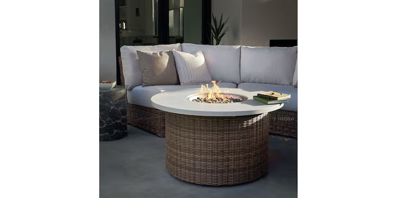 Huntington Outdoor Round Fire Table