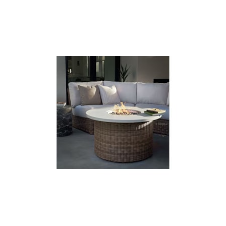 Huntington Outdoor Round Fire Table