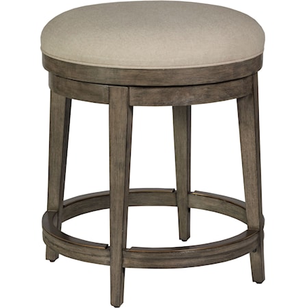 Cecile Backless Swivel Counter Stool