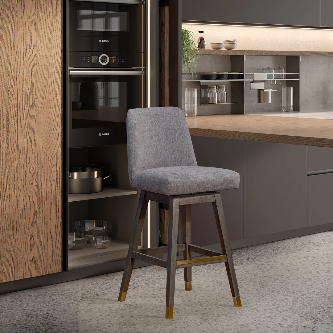 Armen Living Amelia Swivel Counter Stool