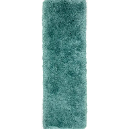 2'3" x 7'6" Teal Runner Rug