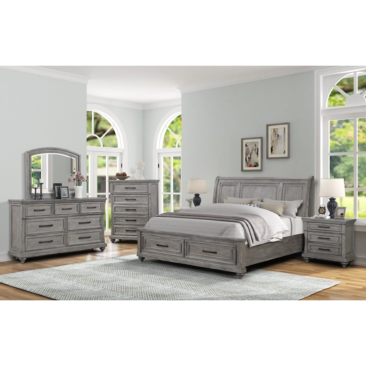 Legends Furniture Linsey Collection Queen Sleigh Bed