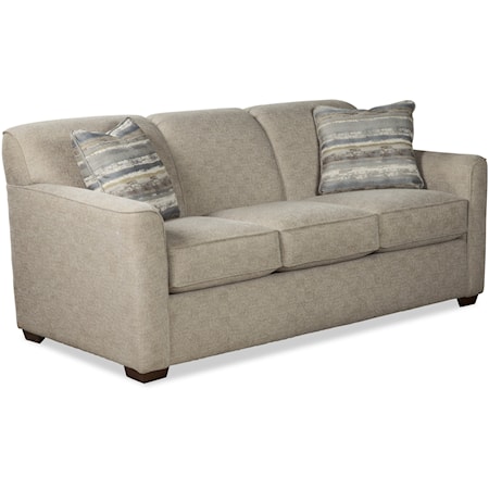 Contemporary Queen Sleeper Sofa with Memory Foam Mattress