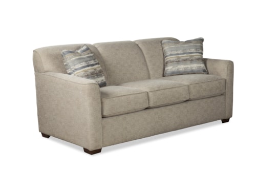 Contemporary Queen Sleeper Sofa with Memory Foam Mattress