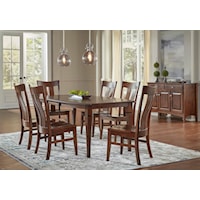 7-Piece Boat Table and Florence Side Chair Dining Set