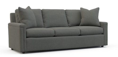 91" Three-Cushion Sofa with Key Arms