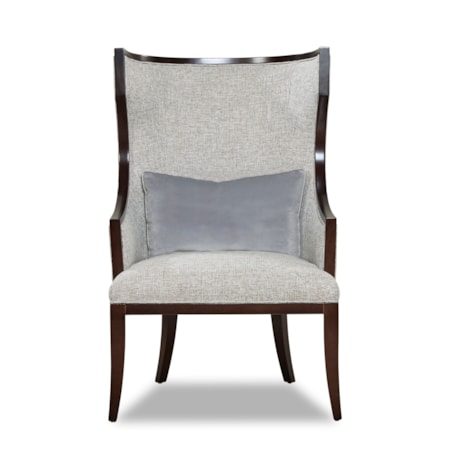 Exposed Wood Accent Chair