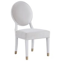 Contemporary Oval-Back Side Chair