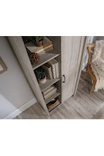 Sauder Miscellaneous Storage Rustic 2-Door Storage Cabinet with Adjustable Shelves